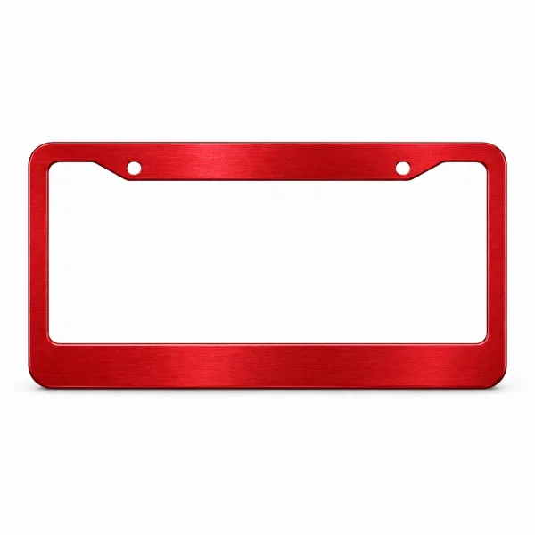 Portatarga anodizzato sabbia rosso corsa