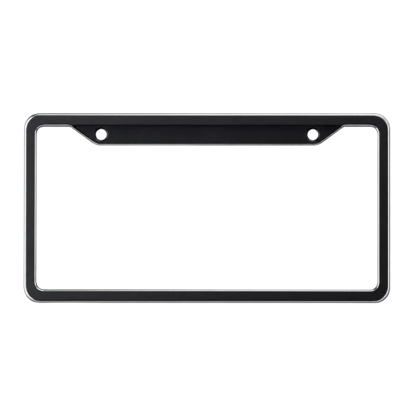 Minimalist Narrow Border Anodized Aluminum License Plate Frame