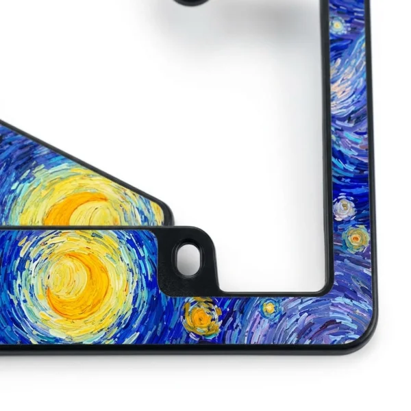 Primer Plano del Marco para Placa Van Gogh La Noche Estrellada
