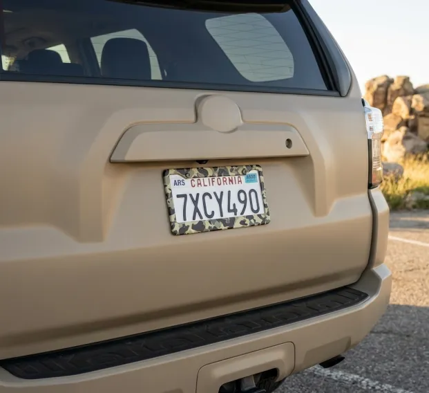 Built for the Elements: Why Off-Roaders Choose Tactical Camo License Plate Frames