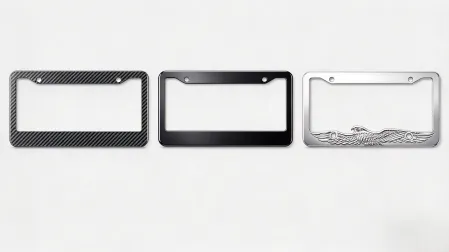 Upgrade Your Ride: Matte Black vs. Carbon Fiber vs. Chrome License Plate Frames