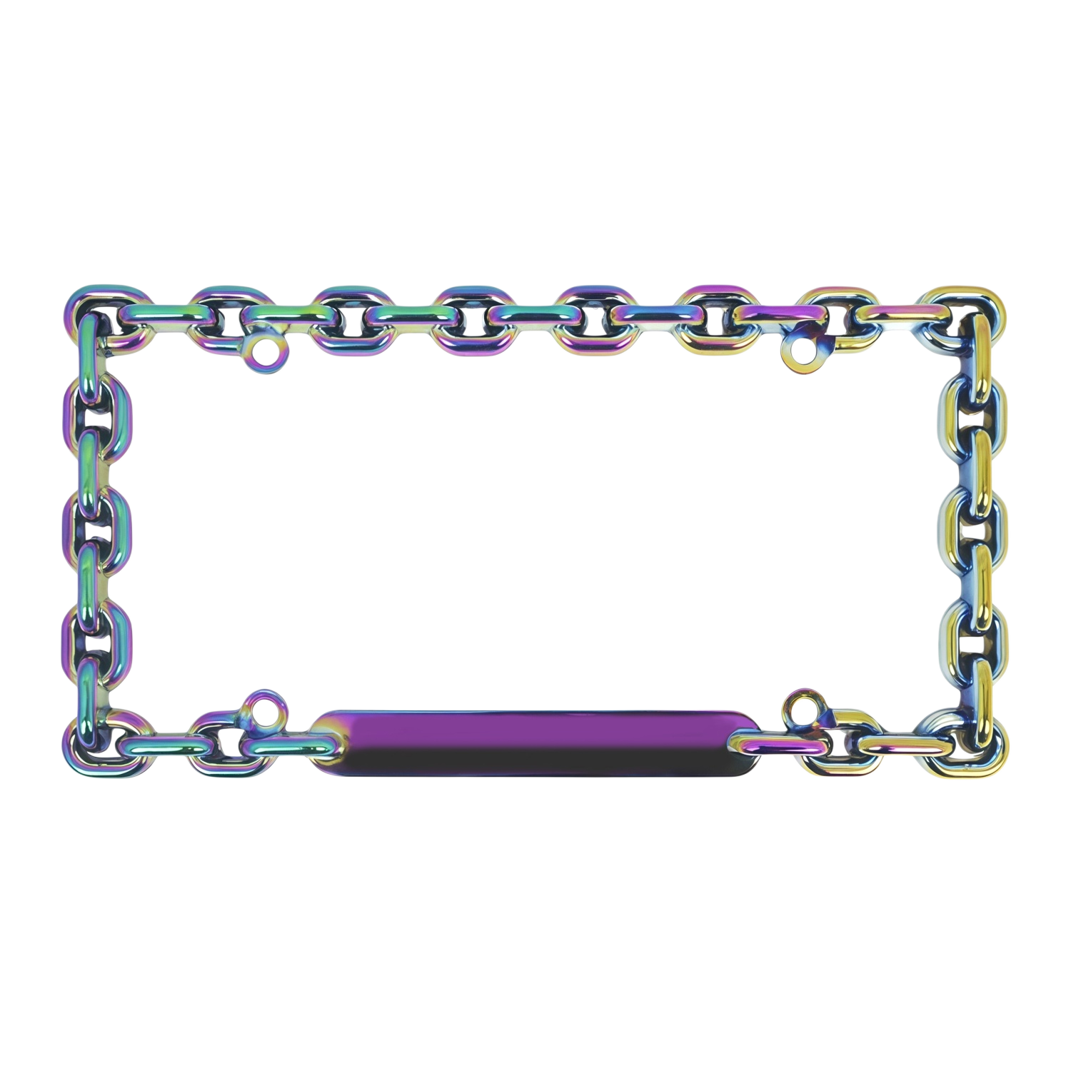 Neo-Chrome Zinklegering Kentekenplaathouder