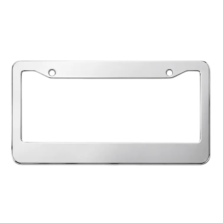 Polished Stainless Steel License Plate Frame