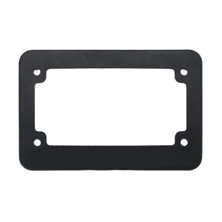 Dudukan Plat Nomor Motor Aluminium Lapisan Black Coated US Standard