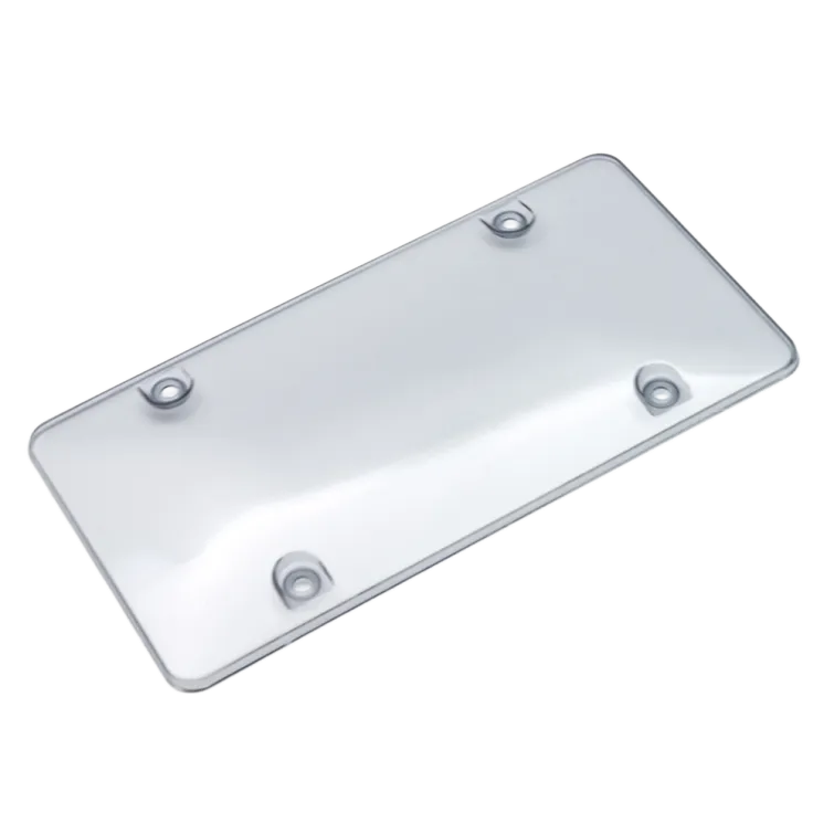 Clear PC License Plate Cover - Shatterproof Car Tag Shield | Heavy Duty