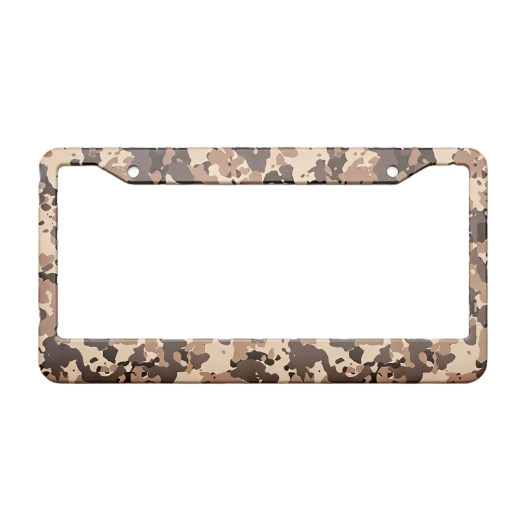 Woestijnzand Camouflage Kentekenplaathouder - Tactische Militaire Stijl Robuust