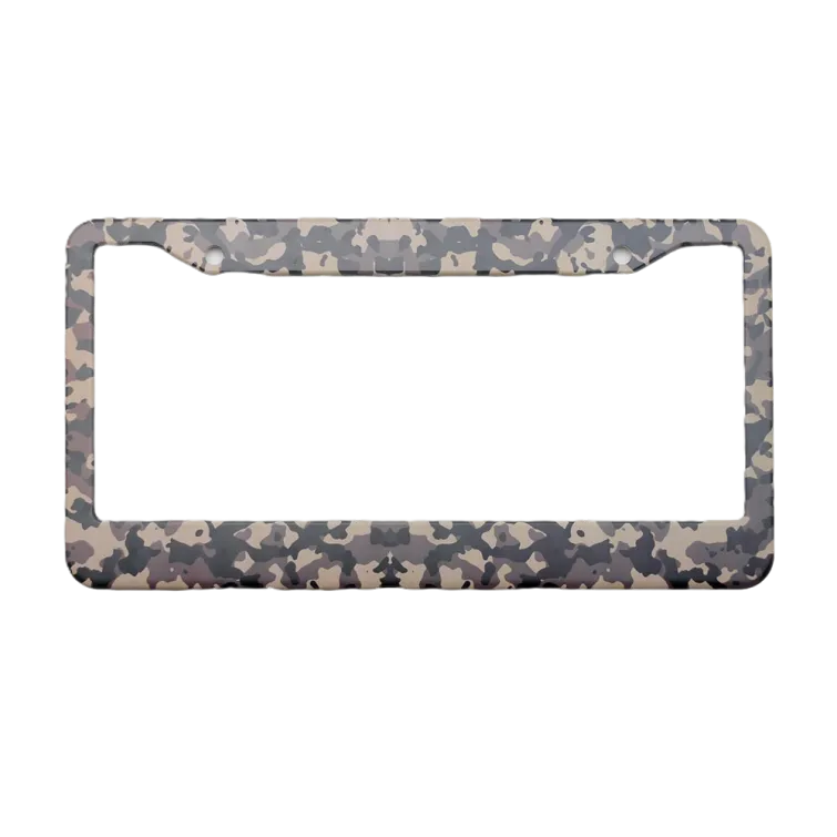 Antraciet Grijs Camouflage Kentekenplaathouder - Tactische Urban Rock Stijl Mat