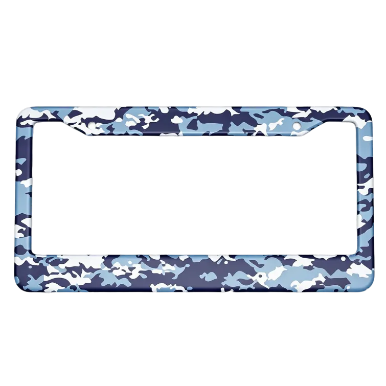 Oceaanblauw Camouflage Kentekenplaathouder - Tactische Marine Stijl Sportief