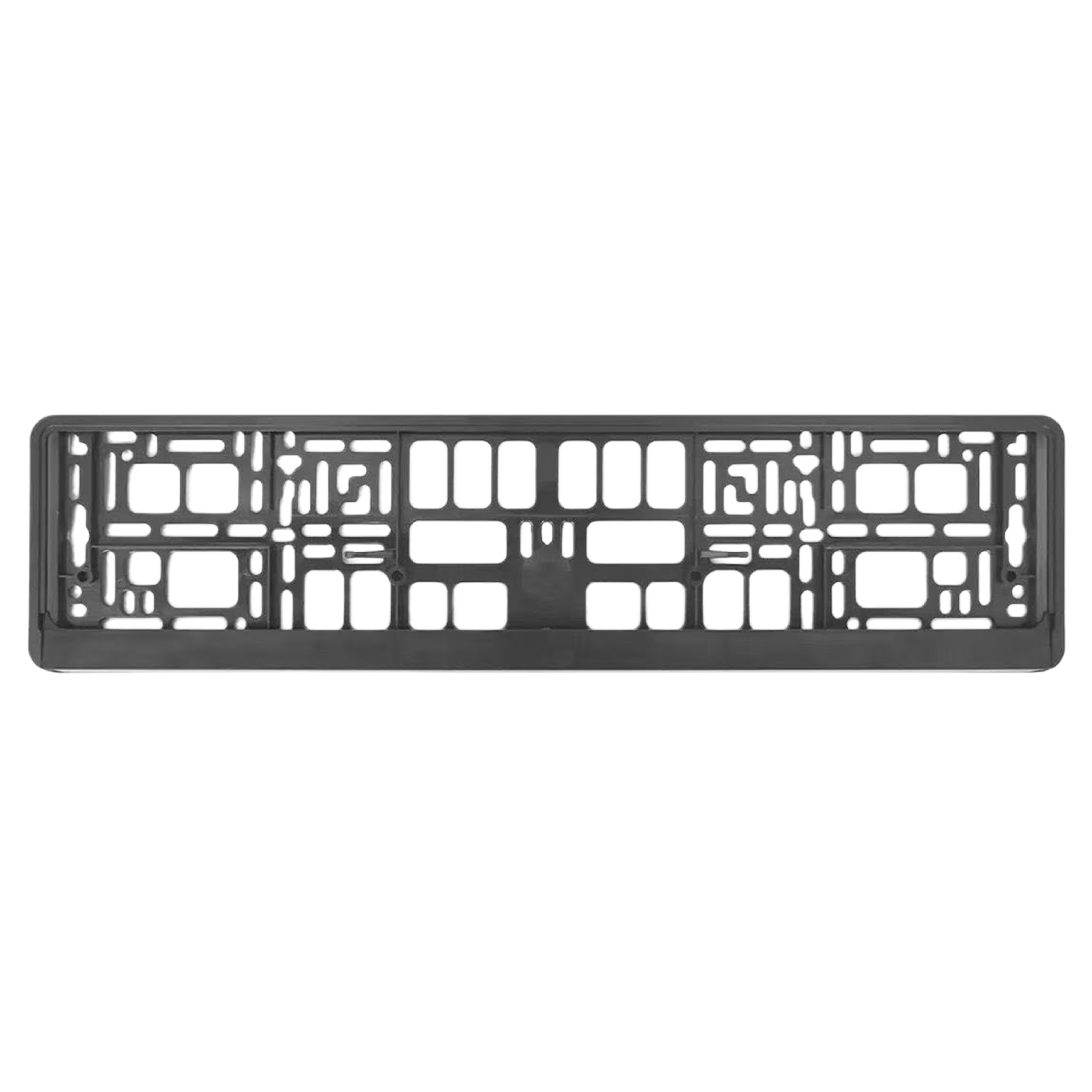 Easy-Fit Euro License Plate Frame – No-Drill Multi-Hole ABS Holder