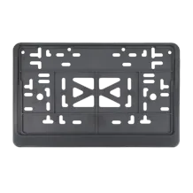 ABS Russian Type 4 Square License Plate Frame | Semi-Open Snap-On Car Number Plate Holder
