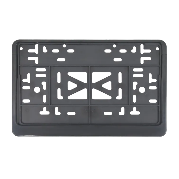 ABS Russian Type 4 Square License Plate Frame | Semi-Open Snap-On Car Number Plate Holder