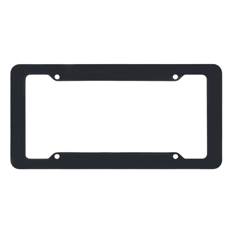 Raw Matte Black ABS License Plate Frame